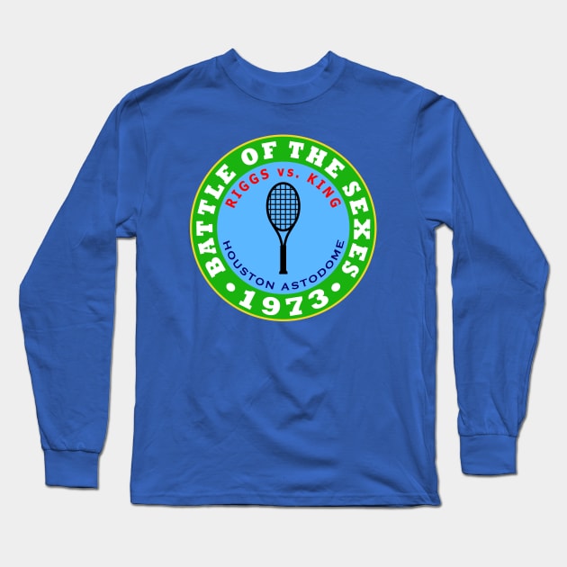 Battle of the Sexes Tennis Match 1973 - Riggs vs. King Long Sleeve T-Shirt by Lyvershop